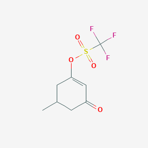 molecular formula C8H9F3O4S B8664098 5-Methyl-3-oxocyclohex-1-en-1-yl trifluoromethanesulfonate 