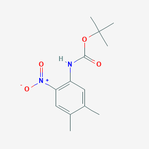 molecular formula C13H18N2O4 B8664133 tert-Butyl (4,5-dimethyl-2-nitrophenyl)carbamate 
