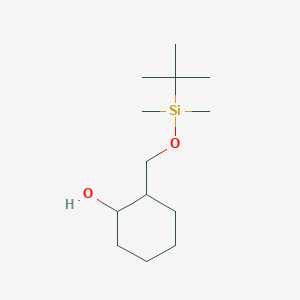 molecular formula C13H28O2Si B8664144 2-({[tert-Butyl(dimethyl)silyl]oxy}methyl)cyclohexan-1-ol CAS No. 832131-69-8