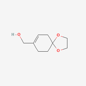 molecular formula C9H14O3 B8664148 1,4-Dioxaspiro[4.5]dec-7-en-8-ylmethanol CAS No. 72445-21-7