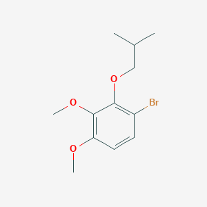 molecular formula C12H17BrO3 B8664157 1-Bromo-2-isobutoxy-3,4-dimethoxybenzene 