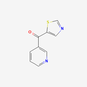 molecular formula C9H6N2OS B8664177 Pyridin-3-yl(thiazol-5-yl)methanone 