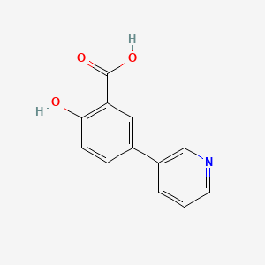 molecular formula C12H9NO3 B8664212 2-Hydroxy-5-(pyridin-3-yl)benzoic acid 