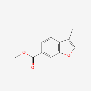 molecular formula C11H10O3 B8664216 Methyl 3-methyl-1-benzofuran-6-carboxylate 