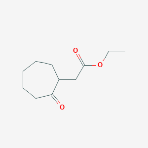 Cycloheptaneacetic acid, 2-oxo-, ethyl ester