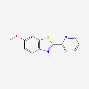 B8664254 6-Methoxy-2-(pyridin-2-yl)-1,3-benzothiazole CAS No. 61352-29-2