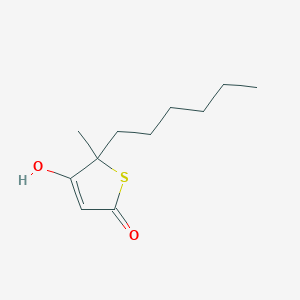 2(5H)-Thiophenone, 5-hexyl-4-hydroxy-5-methyl-