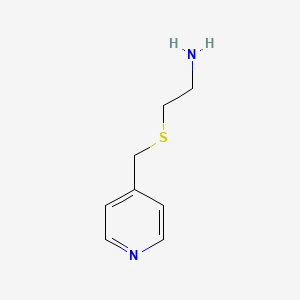 molecular formula C8H12N2S B8664290 2-{[(Pyridin-4-yl)methyl]sulfanyl}ethan-1-amine CAS No. 57667-43-3