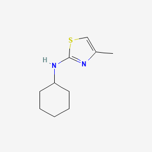 molecular formula C10H16N2S B8664293 N-cyclohexyl-4-methyl-2-Thiazolamine 