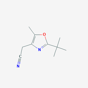(2-tert-Butyl-5-methyl-oxazol-4-yl)-acetonitrile