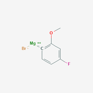 molecular formula C7H6BrFMgO B8664331 4-Fluoro-2-methoxyphenylmagnesium bromide 