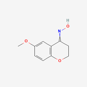 N-(6-methoxy-3,4-dihydro-2H-1-benzopyran-4-ylidene)hydroxylamine