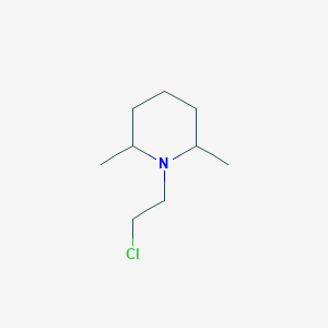 molecular formula C9H18ClN B8664381 1-(2-Chloroethyl)-2,6-dimethylpiperidine 