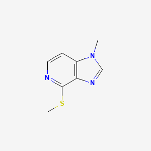 molecular formula C8H9N3S B8664407 1-methyl-4-(methylthio)-1H-imidazo[4,5-c]pyridine CAS No. 87034-79-5