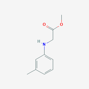 molecular formula C10H13NO2 B8664420 m-Tolylamino-acetic acid methyl ester 