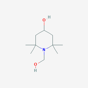 molecular formula C10H21NO2 B8664436 1-(Hydroxymethyl)-2,2,6,6-tetramethylpiperidin-4-ol 