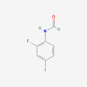 molecular formula C7H5FINO B8664441 2-Fluoro-4-iodophenylformamide 