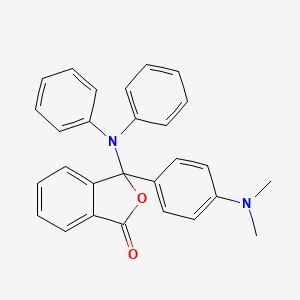molecular formula C28H24N2O2 B8664476 1(3H)-Isobenzofuranone, 3-[4-(dimethylamino)phenyl]-3-(diphenylamino)- CAS No. 67697-69-2