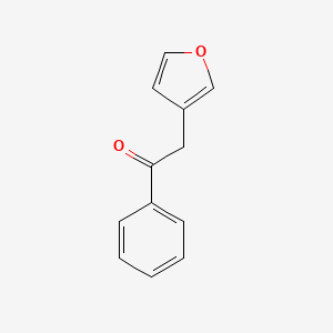 molecular formula C12H10O2 B8664489 2-Furan-3-yl-1-phenyl-ethanone 