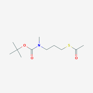 S-[3-[methyl-[(2-methylpropan-2-yl)oxycarbonyl]amino]propyl] ethanethioate