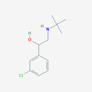 molecular formula C12H18ClNO B8664524 3-Chloro-alpha-[[[1,1-dimethylethyl]amino]methyl]benzenemethanol 