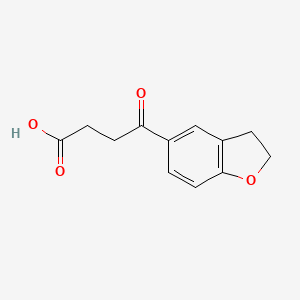 molecular formula C12H12O4 B8664575 4-(2,3-Dihydro-1-benzofuran-5-YL)-4-oxobutanoic acid 