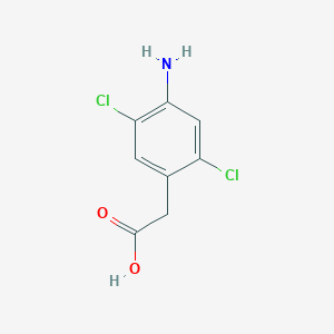 molecular formula C8H7Cl2NO2 B8664595 (4-Amino-2,5-dichlorophenyl)acetic acid 