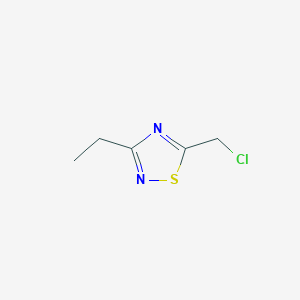 molecular formula C5H7ClN2S B8664647 5-(Chloromethyl)-3-ethyl-1,2,4-thiadiazole 