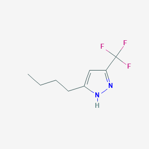 molecular formula C8H11F3N2 B8664668 5-butyl-3-trifluoromethyl-1H-pyrazole CAS No. 122980-83-0