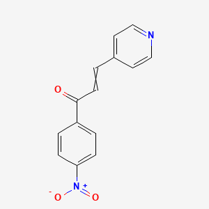 molecular formula C14H10N2O3 B8664681 1-(4-Nitrophenyl)-3-(pyridin-4-yl)prop-2-en-1-one 