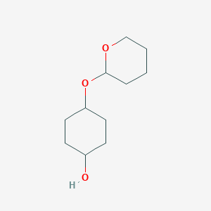 molecular formula C11H20O3 B8664723 4-(tetrahydro-2H-pyran-2-yloxy)cyclohexanol CAS No. 64230-40-6