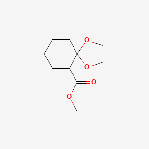 molecular formula C10H16O4 B8664809 Methyl 1,4-dioxaspiro[4.5]decane-6-carboxylate 