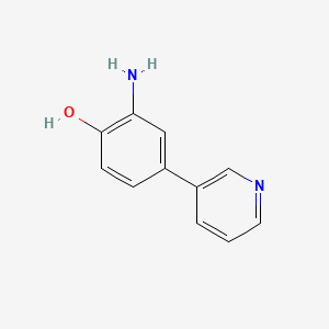 molecular formula C11H10N2O B8664835 2-Amino-4-pyridin-3-YL-phenol 