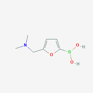 molecular formula C7H12BNO3 B8664836 {5-[(Dimethylamino)methyl]-2-furyl}boronic acid 