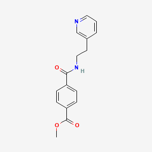 molecular formula C16H16N2O3 B8664842 Methyl 4-{[2-(pyridin-3-yl)ethyl]carbamoyl}benzoate CAS No. 919113-97-6