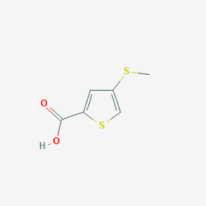molecular formula C6H6O2S2 B8664850 4-Methylthio-2-thiophenecarboxylic acid 