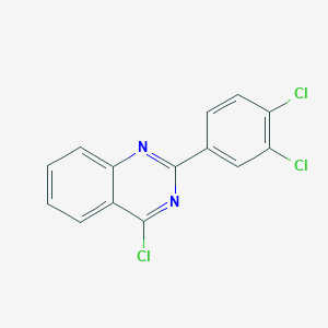 molecular formula C14H7Cl3N2 B8664864 4-Chloro-2-(3,4-dichlorophenyl)quinazoline CAS No. 62220-44-4
