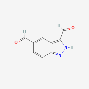 molecular formula C9H6N2O2 B8664882 1H-indazole-3,5-dicarbaldehyde CAS No. 485841-64-3