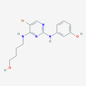 3-({5-Bromo-4-[(4-hydroxybutyl)amino]pyrimidin-2-YL}amino)phenol