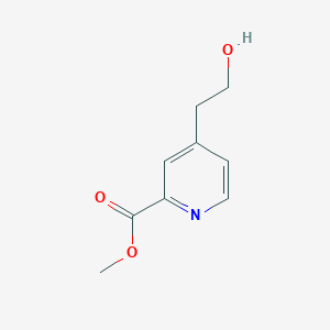 molecular formula C9H11NO3 B8664952 Methyl 4-(2-hydroxyethyl)picolinate 