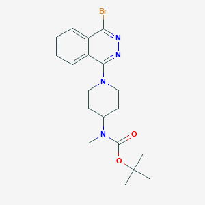 molecular formula C19H25BrN4O2 B8664967 tert-Butyl 1-(4-bromophthalazin-1-yl)piperidin-4-yl(methyl)carbamate 