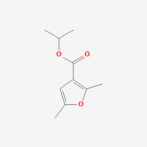 molecular formula C10H14O3 B8664984 2,5-Dimethyl-furan-3-carboxylic acid isopropyl ester 