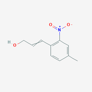 molecular formula C10H11NO3 B8664993 3-(4-Methyl-2-nitro-phenyl)-prop-2-en-1-ol 