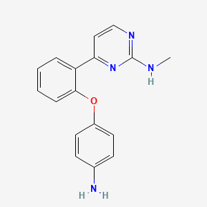 molecular formula C17H16N4O B8665018 4-(2-(4-aminophenoxy)phenyl)-N-methylpyrimidin-2-amine 