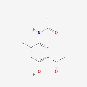 molecular formula C11H13NO3 B8665037 N-(5-acetyl-4-hydroxy-2-methylphenyl)acetamide 