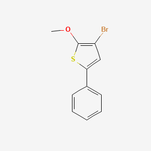 molecular formula C11H9BrOS B8665055 3-Bromo-2-methoxy-5-phenylthiophene CAS No. 459424-50-1