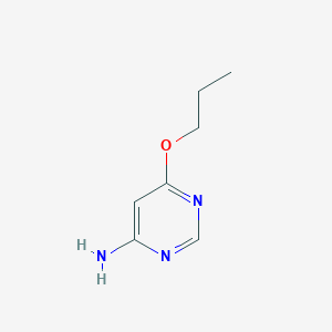 molecular formula C7H11N3O B8665056 6-Propoxypyrimidin-4-amine CAS No. 3289-44-9