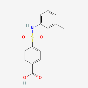 molecular formula C14H13NO4S B8665061 4-(N-m-tolylsulfamoyl)benzoic acid 