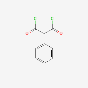 molecular formula C9H6Cl2O2 B8665068 Propanedioyl dichloride, phenyl- CAS No. 37818-48-7