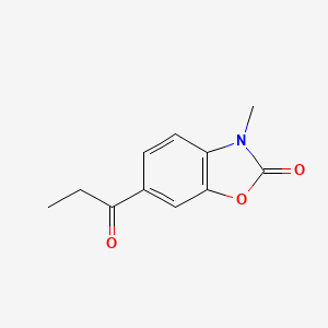 3-Methyl-6-(1-oxopropyl)-2(3H)-benzoxazolone